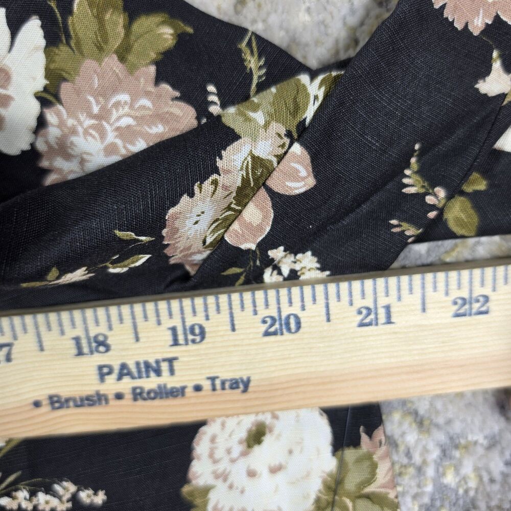 Tuckernuck NEW Midnight Garden Black Floral Drop Waist Tate Mini Dress Size M - Picture 5 of 7